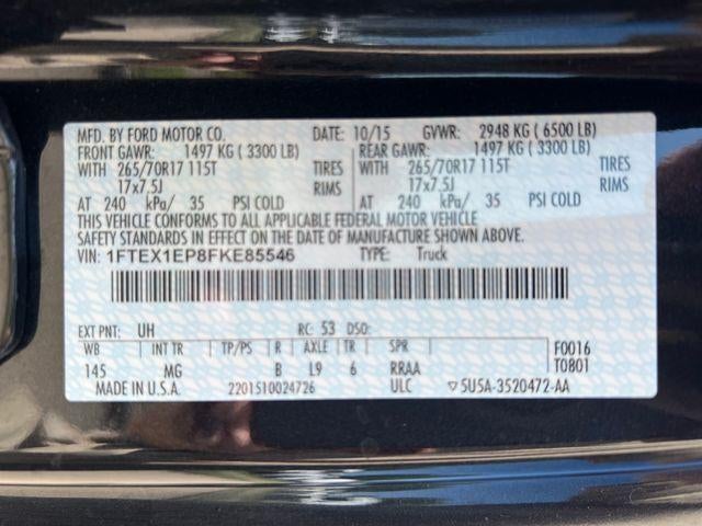 2015 Ford F-150 4WD SuperCab 6-1/2 Ft Box XLT