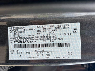 2022 Ford F-150 XL 4WD SuperCrew 5.5' Box