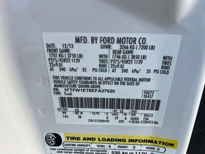 2014 Ford F-150 4WD SuperCrew 5-1/2 Ft Box Limited