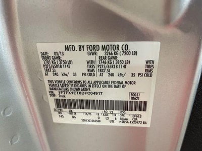 2013 Ford F-150 4WD SuperCab 6-1/2 Ft Box XLT