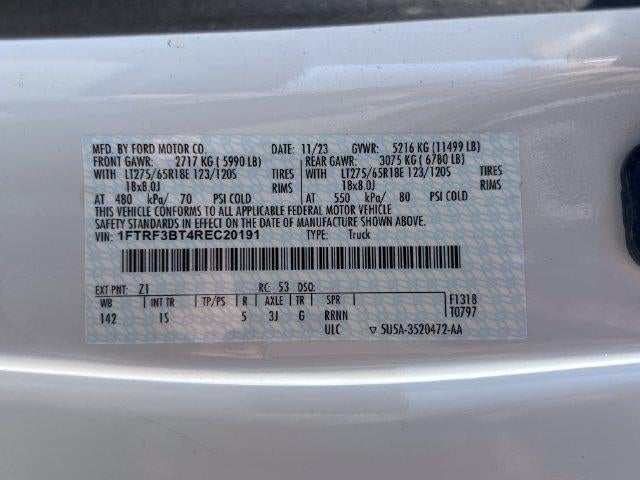 2024 Ford Super Duty F-350 SRW XL 4WD Reg Cab 8' Box