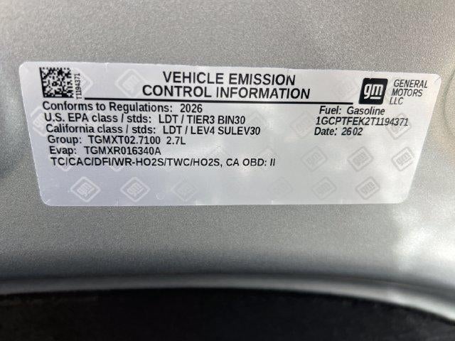 2026 Chevrolet Colorado Crew Cab Short Box 4-Wheel Drive ZR2
