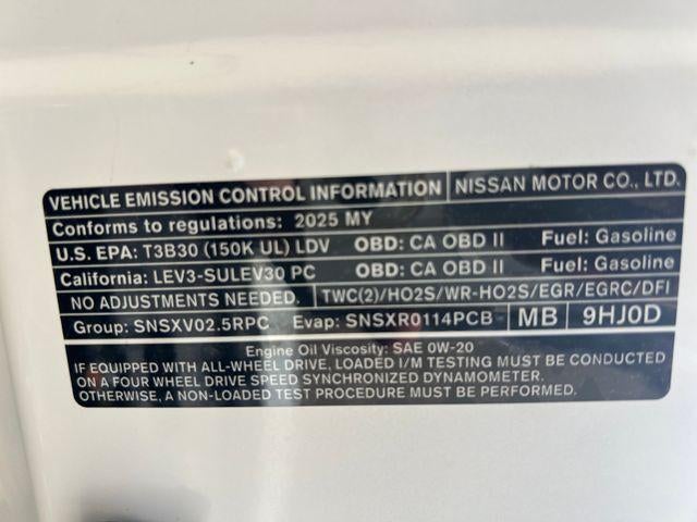 2025 Nissan Altima SV FWD