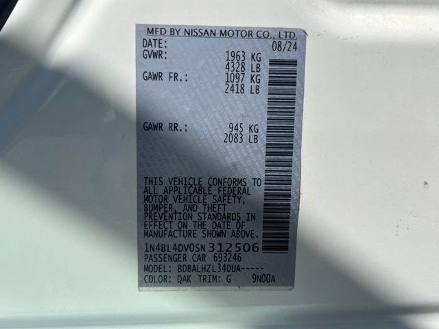 2025 Nissan Altima SV FWD