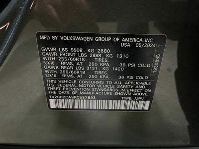 2024 Volkswagen Atlas 2.0T Peak Edition SE w/Technology 4MOTION