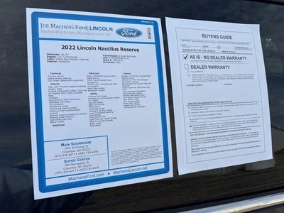 2022 Lincoln Nautilus Reserve AWD