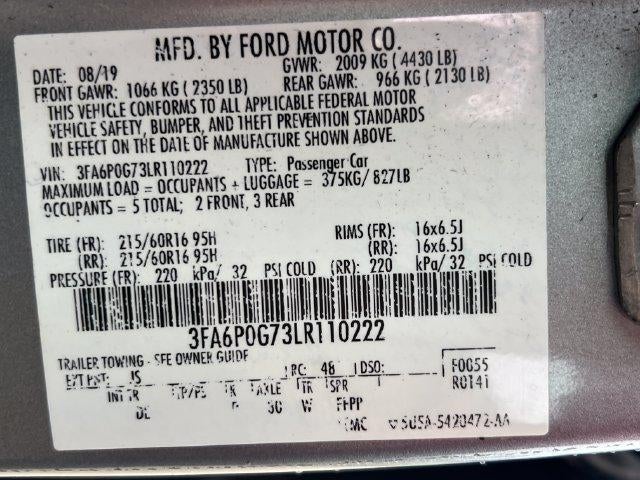 2020 Ford Fusion S FWD