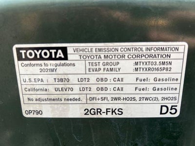 2021 Toyota Tacoma 4WD 4WD SR5 Double Cab 5' Bed V6 AT (GS)