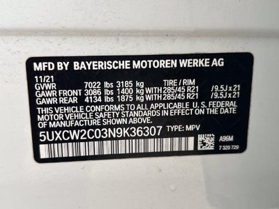 2022 BMW X7 xDrive40i Sports Activity Vehicle