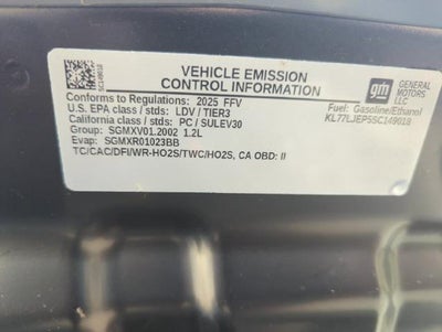 2025 Chevrolet Trax FWD 4dr 2RS
