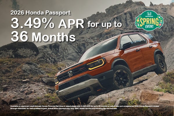 2026 Passport 3.49% for up to 60 months